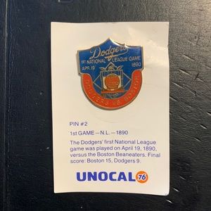 Unocal 76 Dodgers Pin - Pin #2 First Game 1890